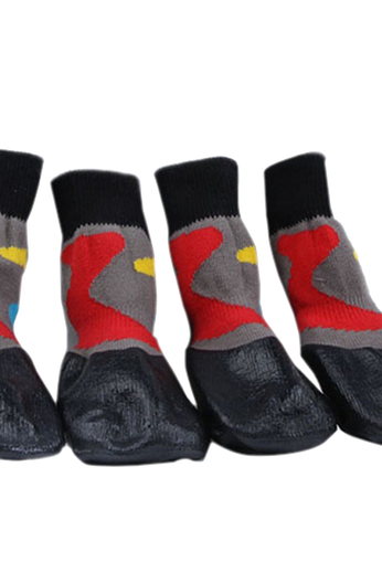 Black Water Proofing Dog Boots Pet Shoes Dogs Snow Booties