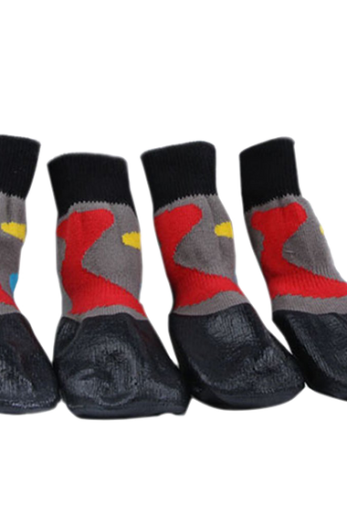 Black Water Proofing Dog Boots Pet Shoes Dogs Snow Booties