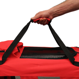 Mool Lightweight Fabric Pet Carrier Crate With Fleece Mat And Food Bag